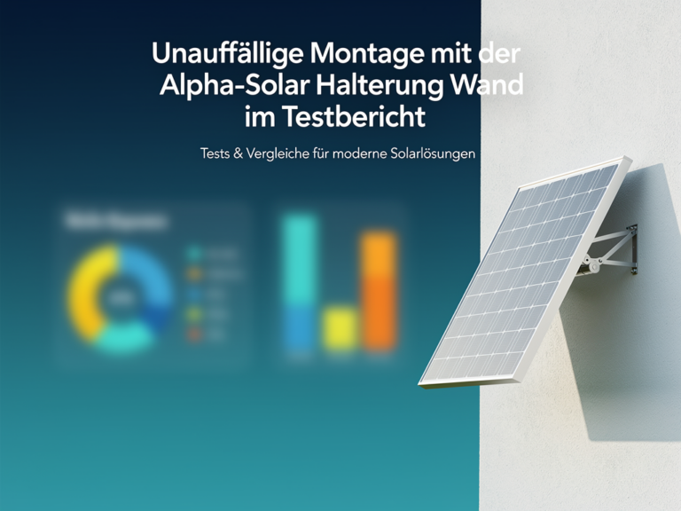 Unauffällige Montage mit der Alpha-Solar Halterung Wand im Testbericht Testbericht zur Alpha-Solar Halterung Wand für unauffällige Montage von Balkonkraftwerken