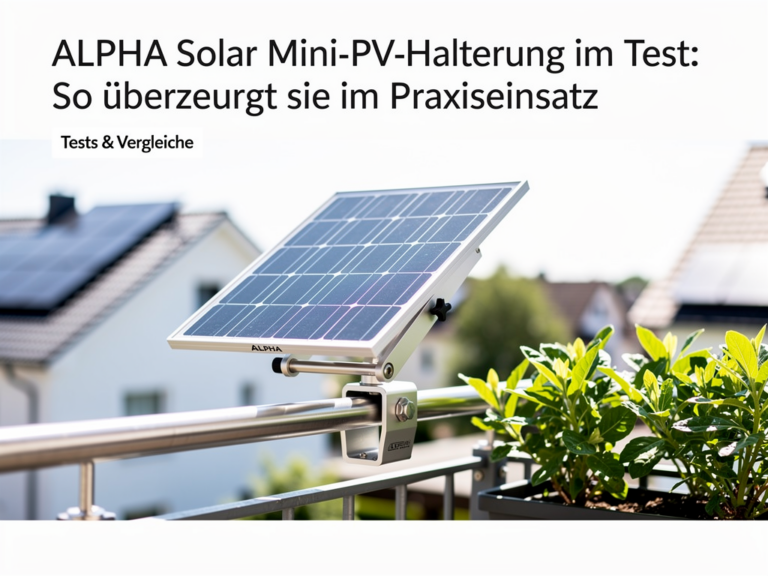ALPHA Solar Mini-PV-Halterung im Test: So überzeugt sie im Praxiseinsatz ALPHA Solar Mini-PV-Halterung Test für Balkongeländer im Praxiseinsatz