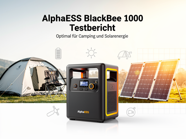 Testbericht zur AlphaESS BlackBee 1000 Powerstation für Camping und Solarenergie
