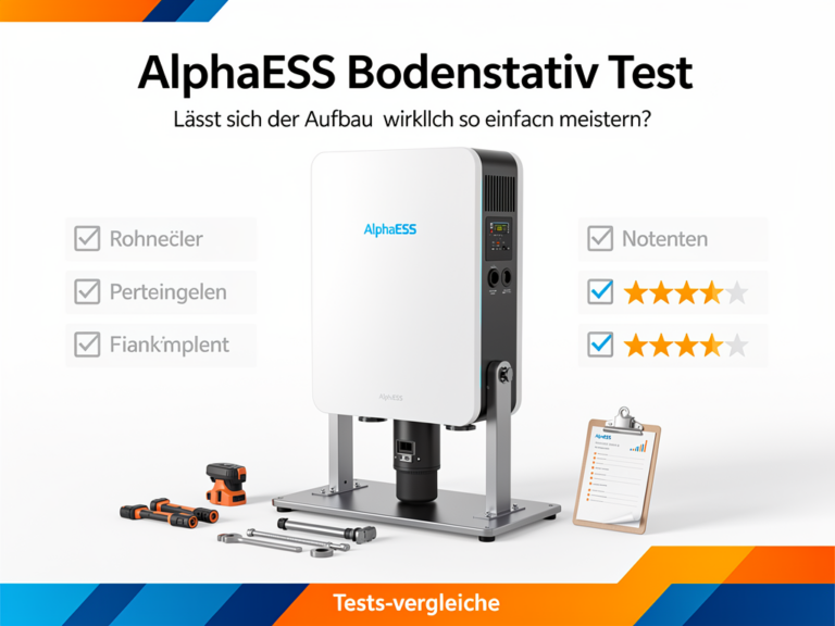 AlphaESS Bodenstativ Test einfache Montage und hohe Stabilität für Balkonkraftwerke