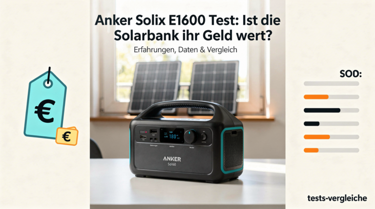Test der Anker Solix E1600 Solarbank mit RS40P Panels und Bewertung