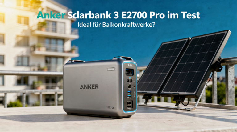 Anker Solix Solarbank 3 E2700 Pro Test für effiziente Balkonkraftwerke