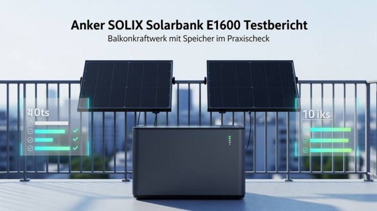 Testbericht zur Anker SOLIX Solarbank E1600 als effizientes Balkonkraftwerk mit Speicher