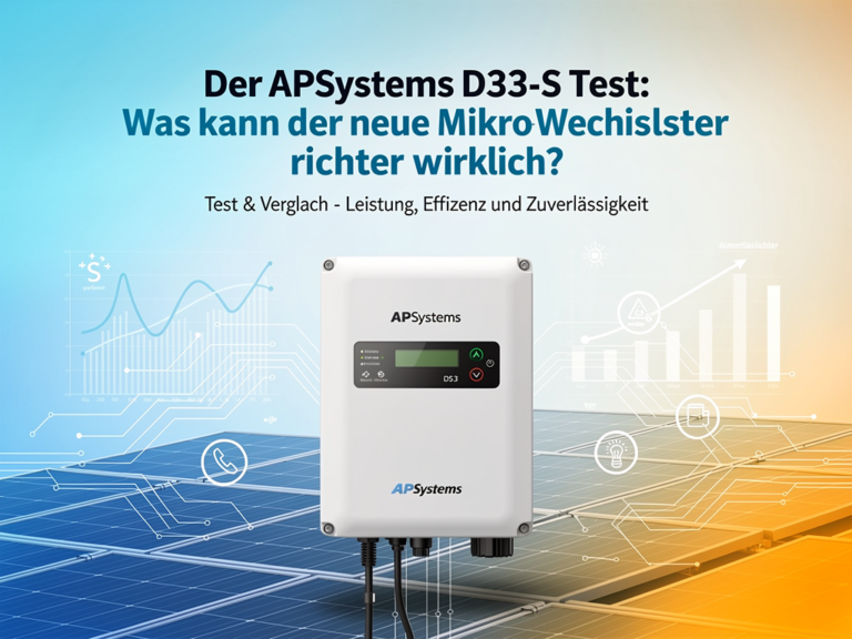 APSystems DS3-S Mikro-Wechselrichter im Test für Balkonkraftwerke und Solarmodule