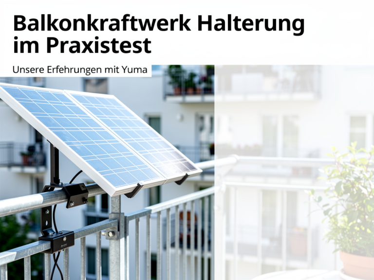 Yuma Balkonkraftwerk Halterung im Praxistest: stabile Montage und hohe Qualität