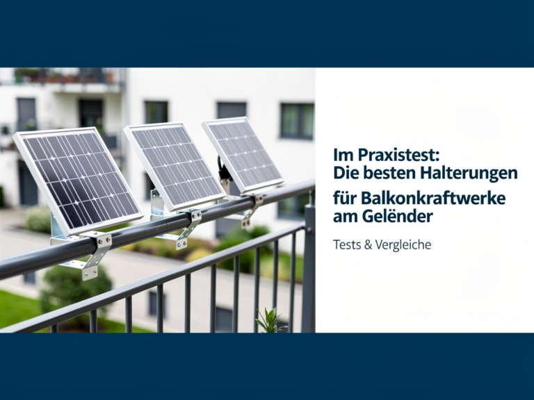 Im Praxistest: Die besten Halterungen für Balkonkraftwerke am Geländer Balkonkraftwerk Halterung Geländer Premium im Test für sichere Montage und Stabilität