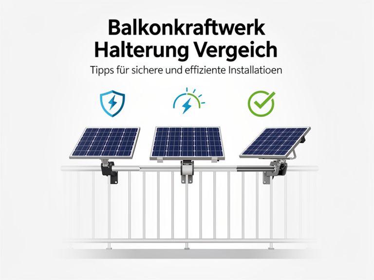Balkonkraftwerk Halterung Vergleich: Tipps für sichere und effiziente Installationen Balkonkraftwerk Halterung Vergleich für sichere und effektive Solaranlagen-Installationen