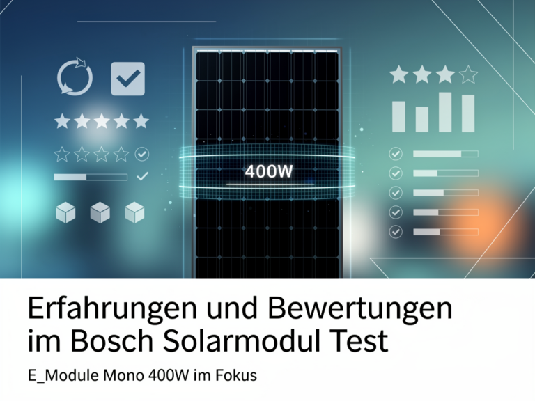 Erfahrungen im Bosch Solarmodul Test zum E_Module Mono 400W analysiert