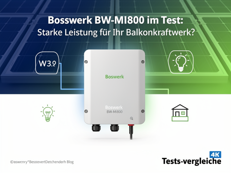 Bosswerk BW-MI800 im Test: Starke Leistung für Ihr Balkonkraftwerk? Illustration zum Thema Bosswerk BW-MI800 Test