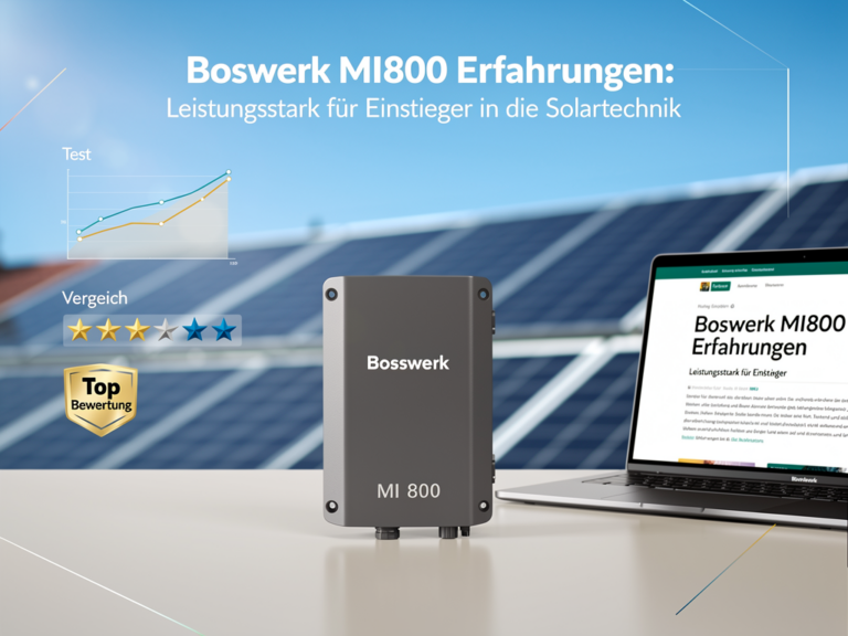 Bosswerk MI800 Erfahrungen mit leistungsstarkem Mikrowechselrichter für Solartechnik-Einsteiger