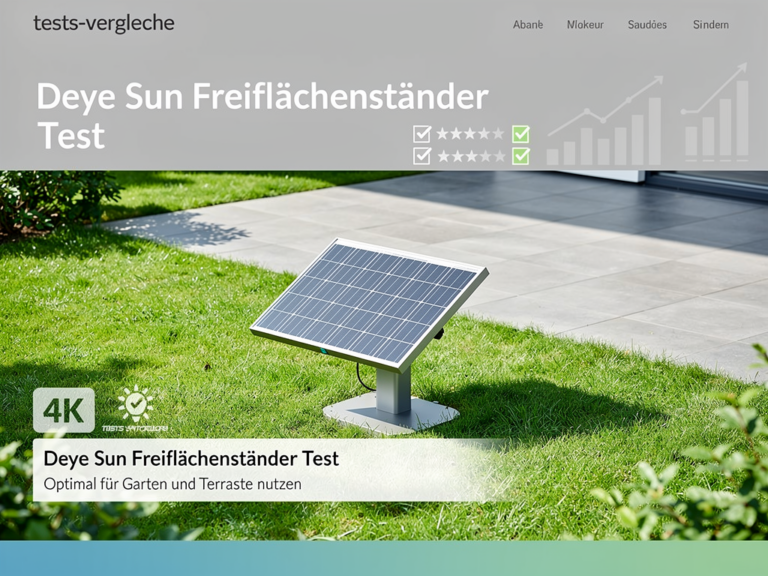 Deye Sun Freiflächenständer im Garten für flexible Solarinstallationen getestet
