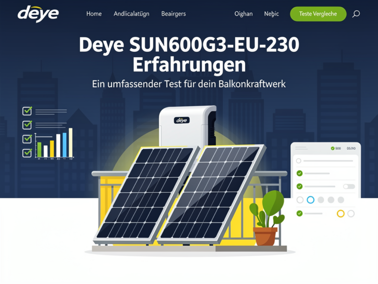 Illustration zum Thema Deye SUN600G3-EU-230 Erfahrungen