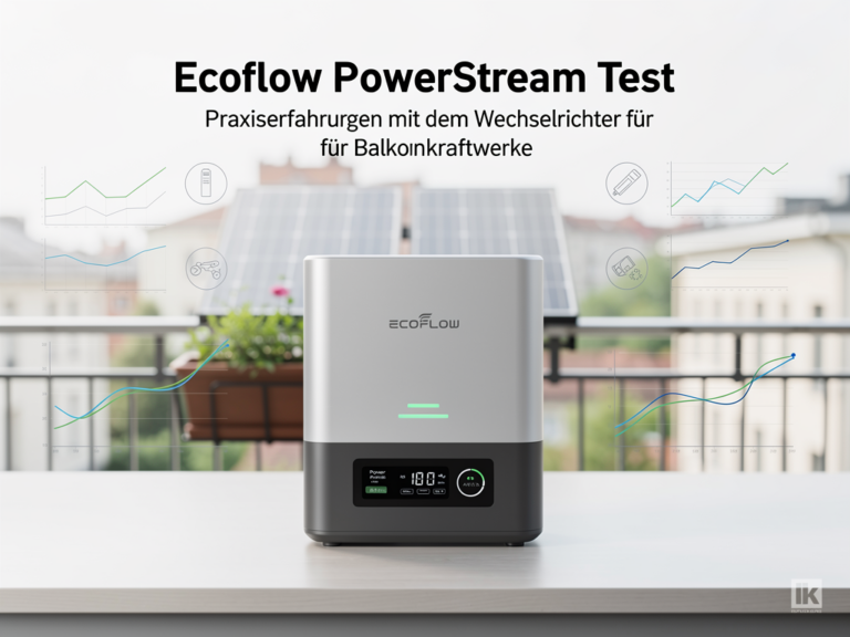 Ecoflow PowerStream Test mit Praxiserfahrungen zum Wechselrichter für Balkonkraftwerke