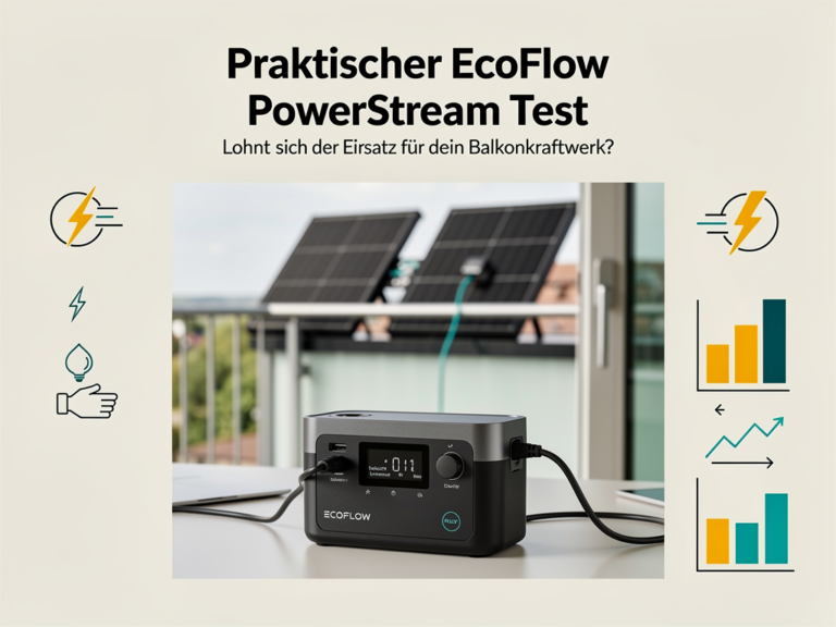 Praktischer EcoFlow PowerStream Test: Lohnt sich der Einsatz für dein Balkonkraftwerk? EcoFlow PowerStream Test für Balkonkraftwerk mit hoher Effizienz und einfacher Installation