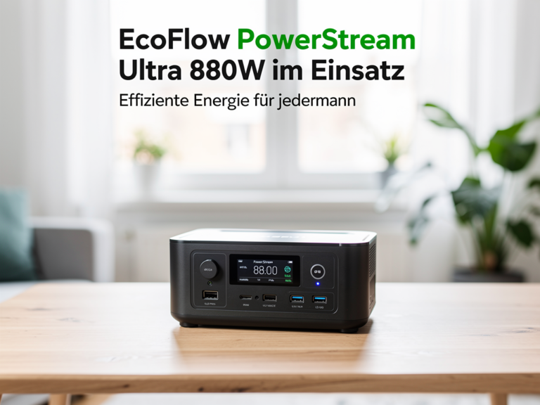 EcoFlow PowerStream Ultra 880W im Einsatz für nachhaltige Energiegewinnung