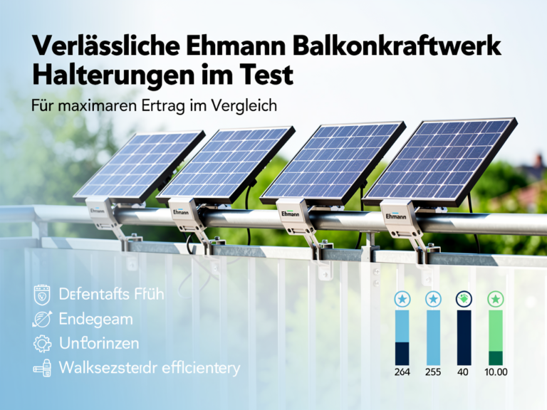 Test der Ehmann Balkonkraftwerk Halterung mit solider Bauweise und einfacher Installation