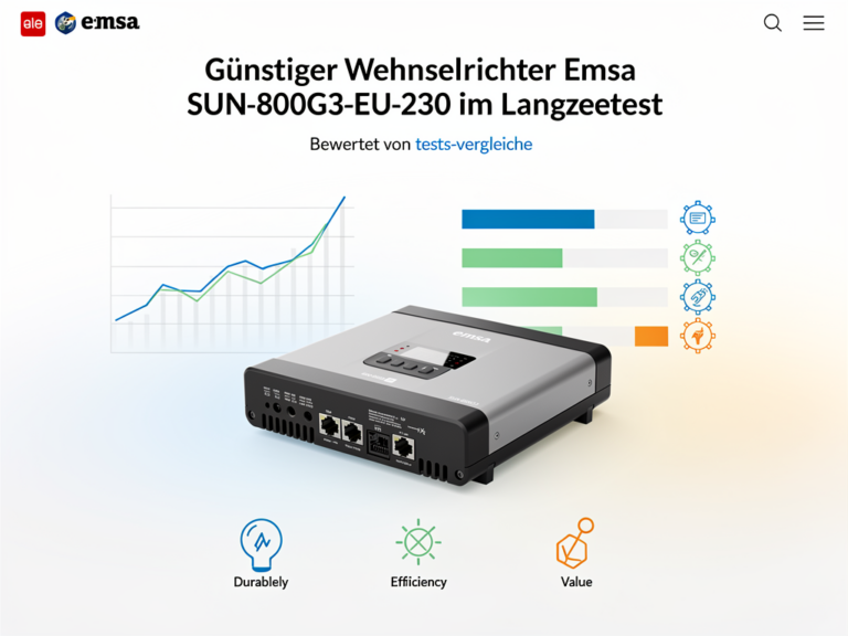 Emsa SUN-800G3-EU-230 Wechselrichter im Langzeittest Erfahrungen und Bewertung