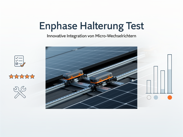 Enphase Halterung Test zur Integration von Micro-Wechselrichtern und Montageeffizienz