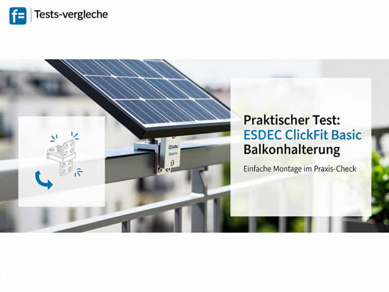 Praktischer Test der ESDEC ClickFit Basic Balkonhalterung für einfache Montage und Stabilität