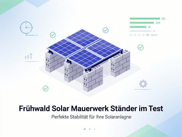 Frühwald Solar Mauerwerk Ständer Test zur stabilen Montagemöglichkeit von Solaranlagen