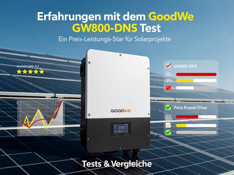Erfahrungen mit dem GoodWe GW800-DNS Test: Ein Preis-Leistungs-Star für Solarprojekte Erfahrungen mit dem GoodWe GW800-DNS Test für Solarprojekte