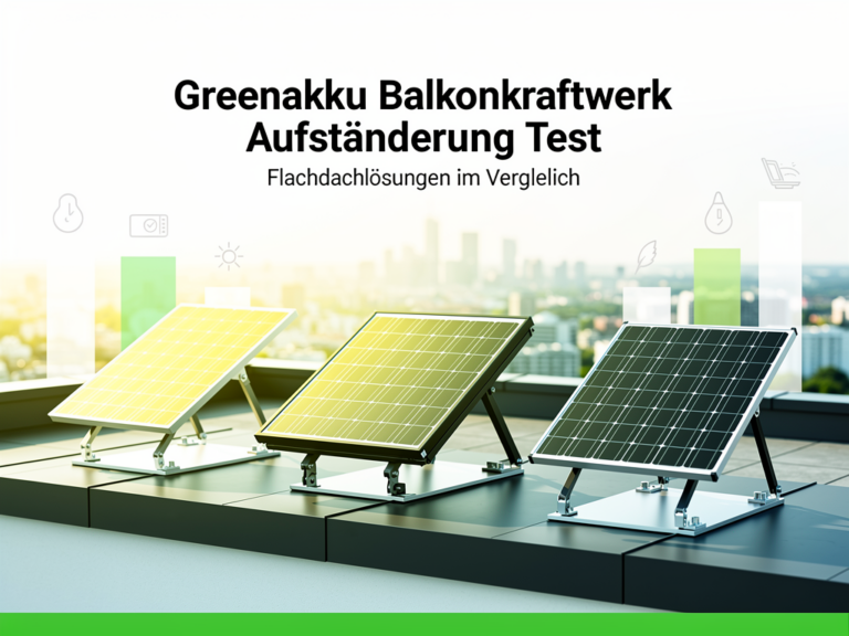 Greenakku Balkonkraftwerk Aufständerung Test für Flachdächer im Vergleich