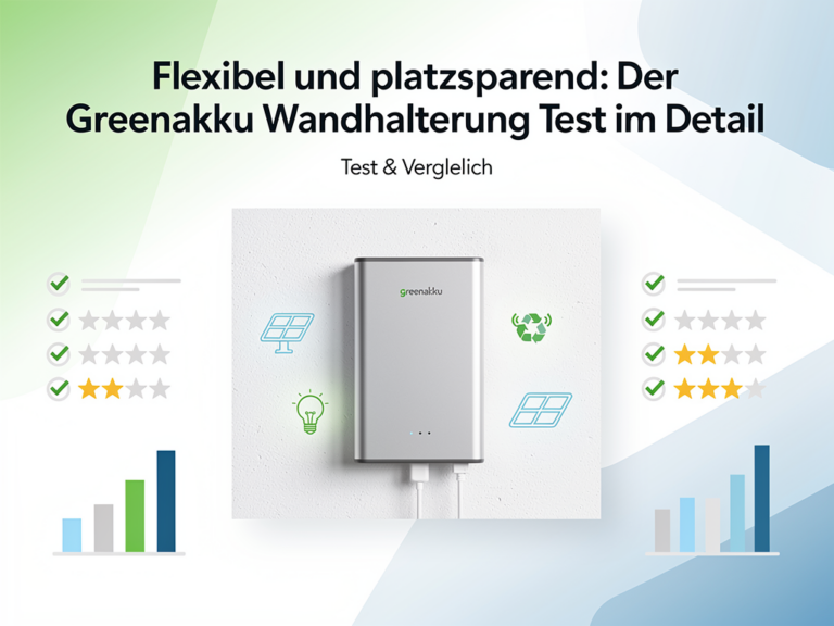 Greenakku Wandhalterung Test für flexible und platzsparende Solarmodul-Montage