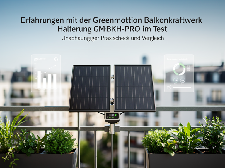 Erfahrungen mit der Greenmotion Balkonkraftwerk Halterung GM-BKH-PRO im Test