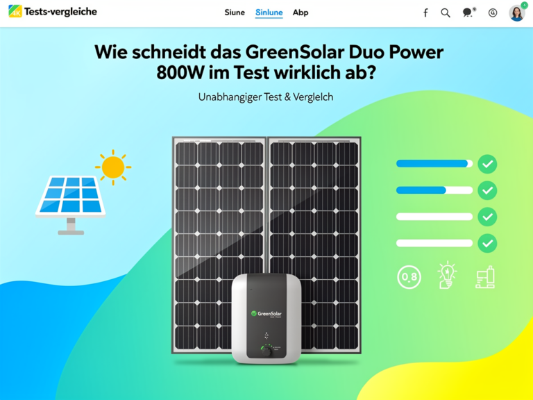 GreenSolar Duo Power 800W Test für Balkon-Kraftwerke im Vergleich