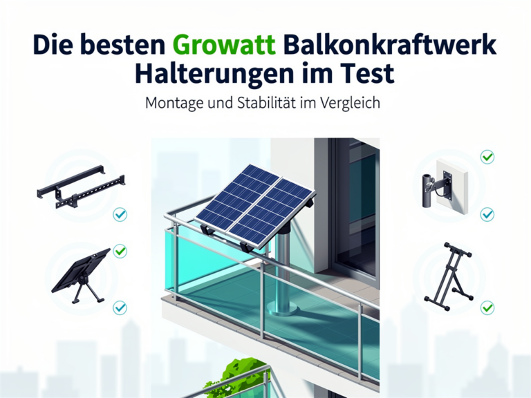 Growatt Balkonkraftwerk Halterung Test: Vergleich der besten Modelle für stabile Montage