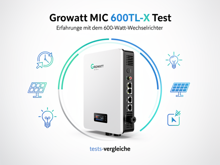 Erfahrungen zum Growatt MIC 600TL-X Test: Der ideale 600-Watt-Wechselrichter Erfahrungen mit dem Growatt MIC 600TL-X im Test für Balkonkraftwerke