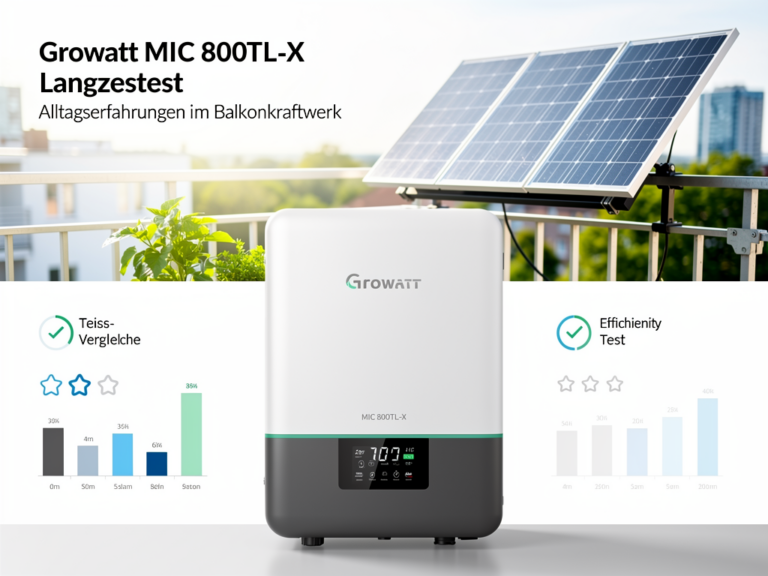 Growatt MIC 800TL-X Langzeittest im Balkonkraftwerk mit Alltagserfahrungen