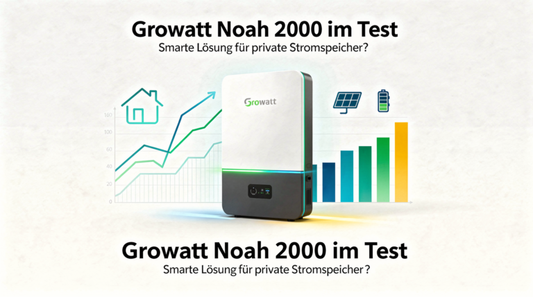 Growatt Noah 2000 Test: Effizienter Stromspeicher für Balkonkraftwerke und Privatnutzer
