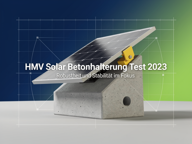 HMV Solar Betonhalterung Test 2023 zeigt Stabilität und Robustheit für Balkon-Solaranlagen