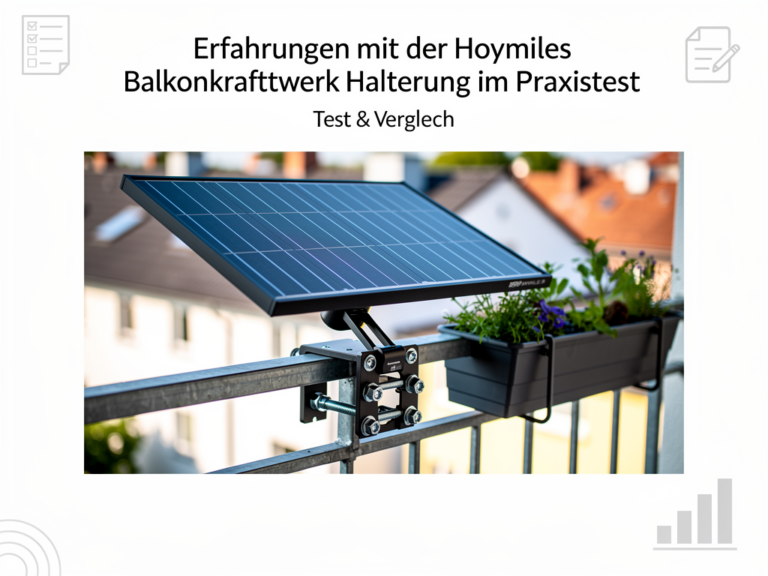 Hoymiles Balkonkraftwerk Halterung Test Erfahrungen mit einfacher Montage und Stabilität