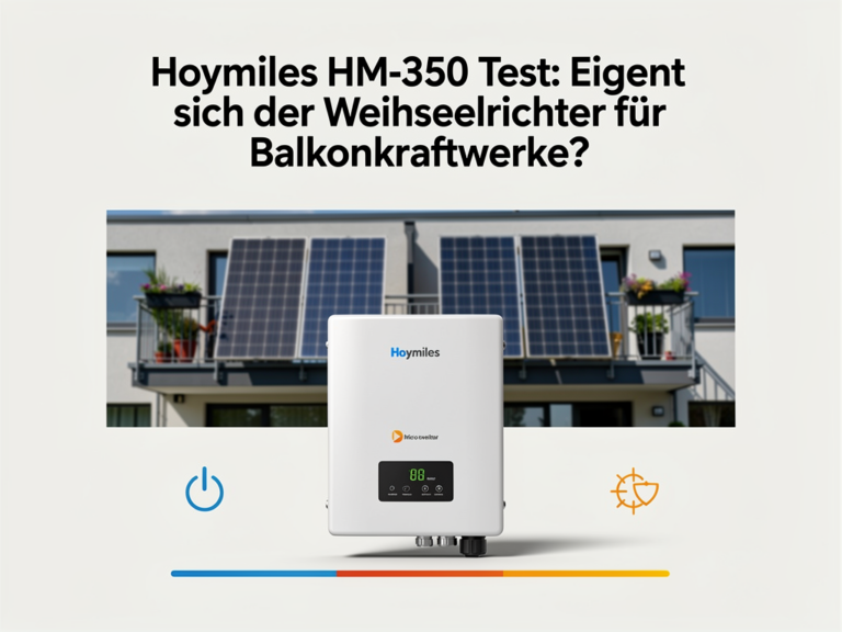Hoymiles HM-350 Test für Balkonkraftwerke mit Effizienz und einfacher Installation