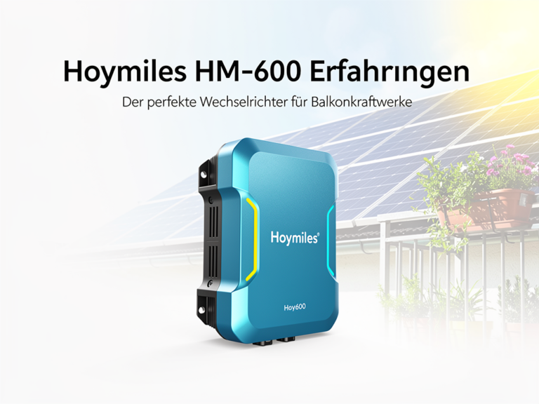 Hoymiles HM-600 Wechselrichter für Balkonkraftwerke im Test und Erfahrungen