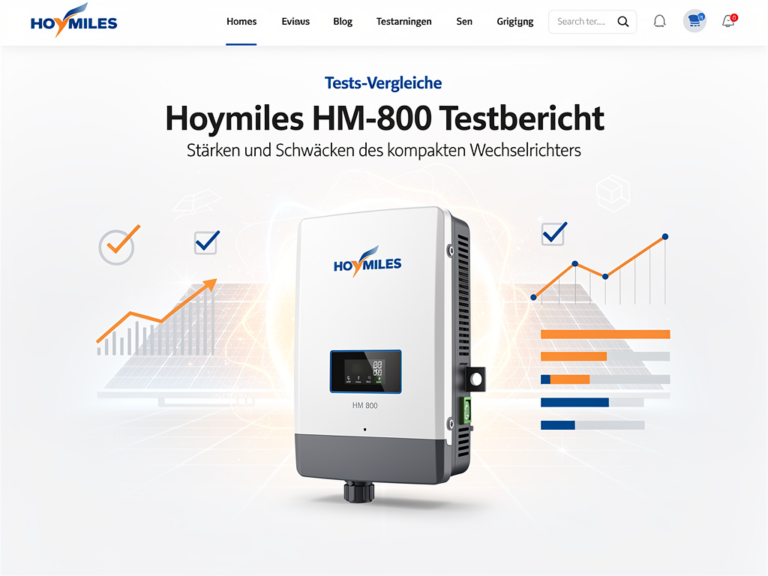 Hoymiles HM-800 Testbericht: Stärken und Schwächen des kompakten Wechselrichters Hoymiles HM-800 Testbericht: kompakter Wechselrichter mit Stärken und Schwächen