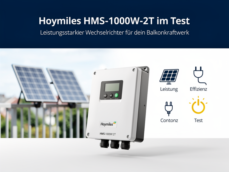 Hoymiles HMS-1000W-2T im Test: Leistungsstarker Wechselrichter für dein Balkonkraftwerk Illustration zum Thema Hoymiles HMS-1000W-2T Test