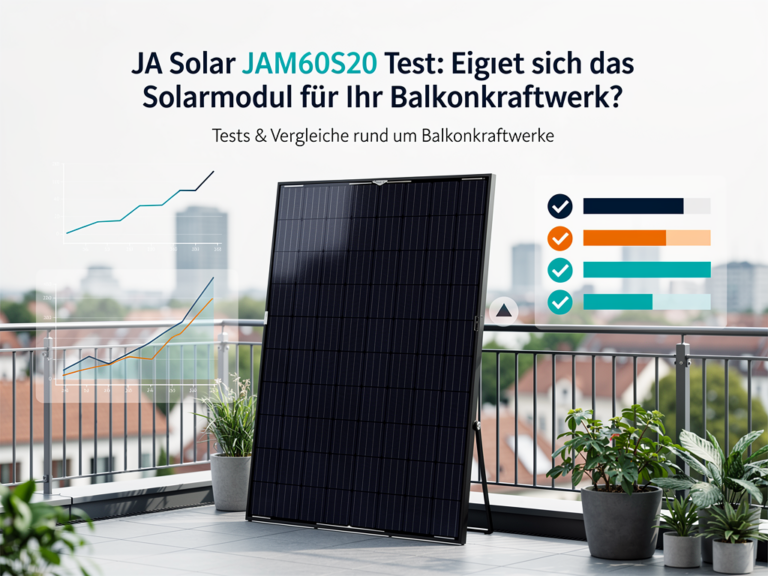 Ja Solar JAM60S20 Test für Balkonkraftwerke mit hoher Nennleistung und einfachem Aufbau