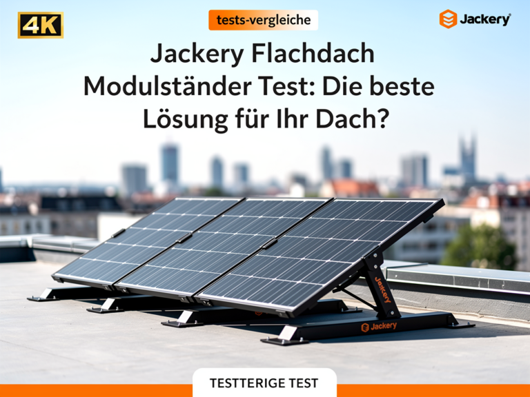 Test des Jackery Flachdach Modulständers für effiziente Solarmontage auf Flachdächern