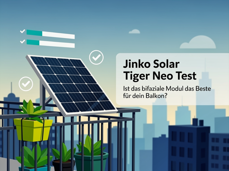 Jinko Solar Tiger Neo Test und seine Vorteile für Balkon-Solaranlagen