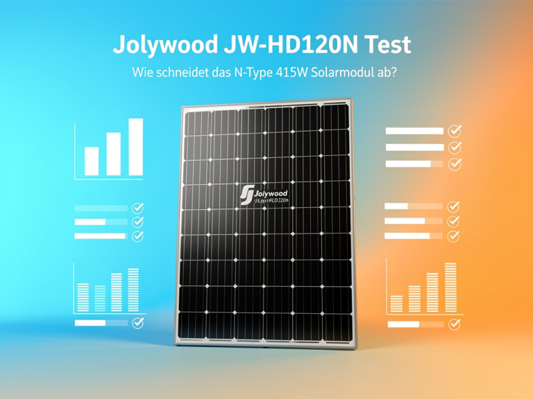 Jolywood JW-HD120N Test des N-Type 415W Solarmoduls in verschiedenen Bedingungen