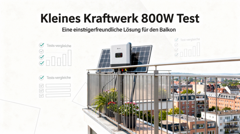 Kleines Kraftwerk 800W Test für Balkonbesitzer als kompakte Energiequelle