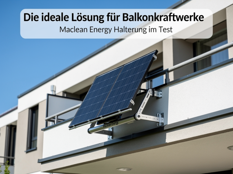 Die ideale Lösung für Balkonkraftwerke: Maclean Energy Halterung im Test Maclean Energy Halterung im Test für Balkonkraftwerke und einfache Montage