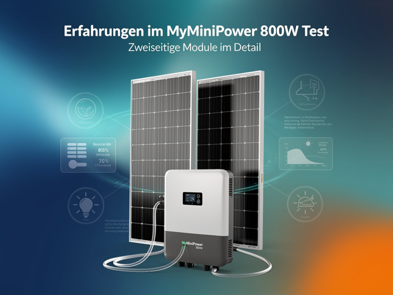 MyMiniPower 800W Test: Zweiseitige Module und deren Leistung im Detail