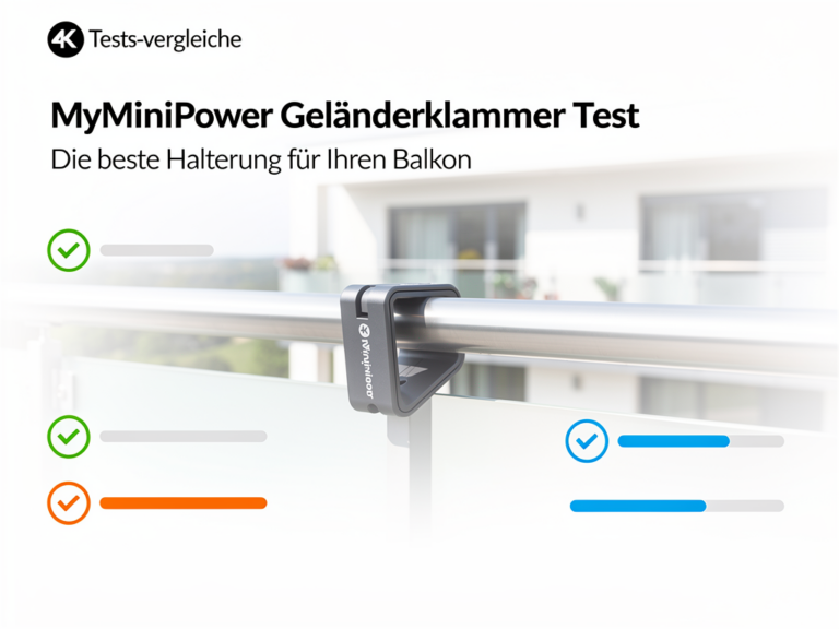 MyMiniPower Geländerklammer Test: stabile und flexible Halterung für Balkonkraftwerke