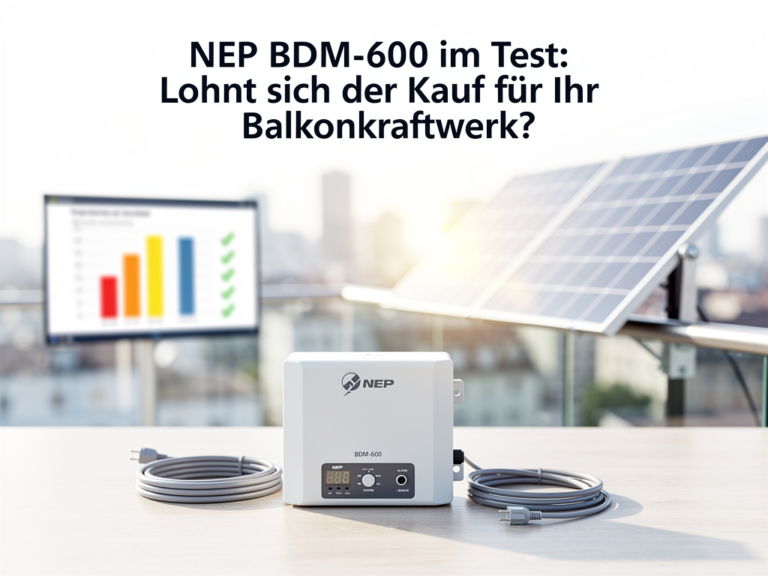 NEP BDM-600 Test für Balkon-Solarkraftwerke mit Vor- und Nachteilen