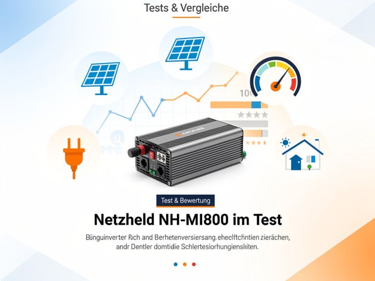 Testbericht zum Netzheld NH-MI800 Wechselrichter mit Alltagstauglichkeit und Leistung