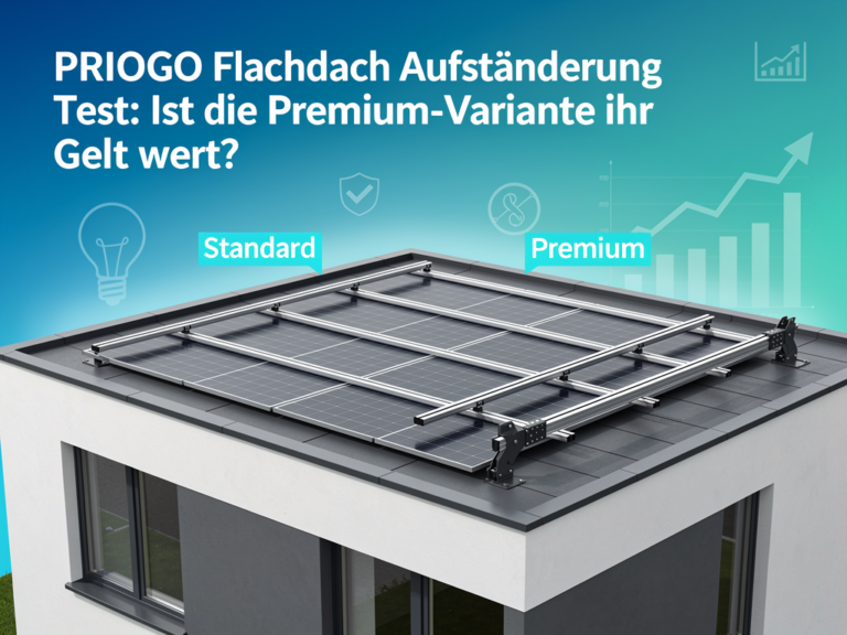 PRIOGO Flachdach Aufständerung Test zur Premium-Variante PR-FD-01 für Solaranlagen